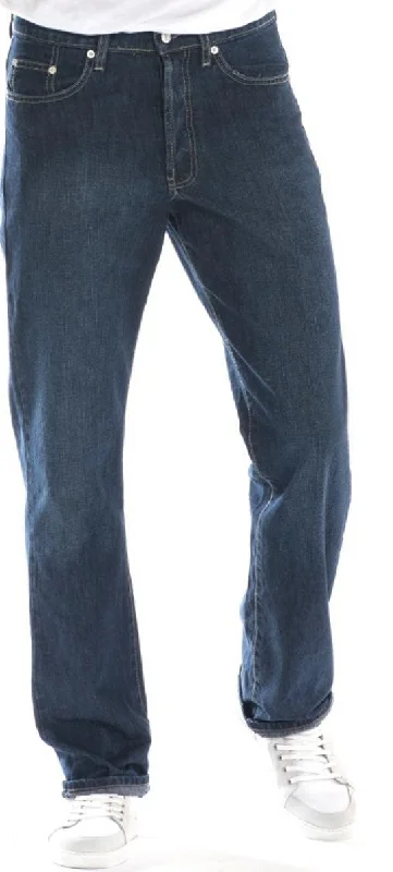 Men's Slim Fit Stretch Jeans in Dark Wash for a Modern and Comfortable LookFull Blue Brand Men's Regular Fit Stretch Jeans Blue Black