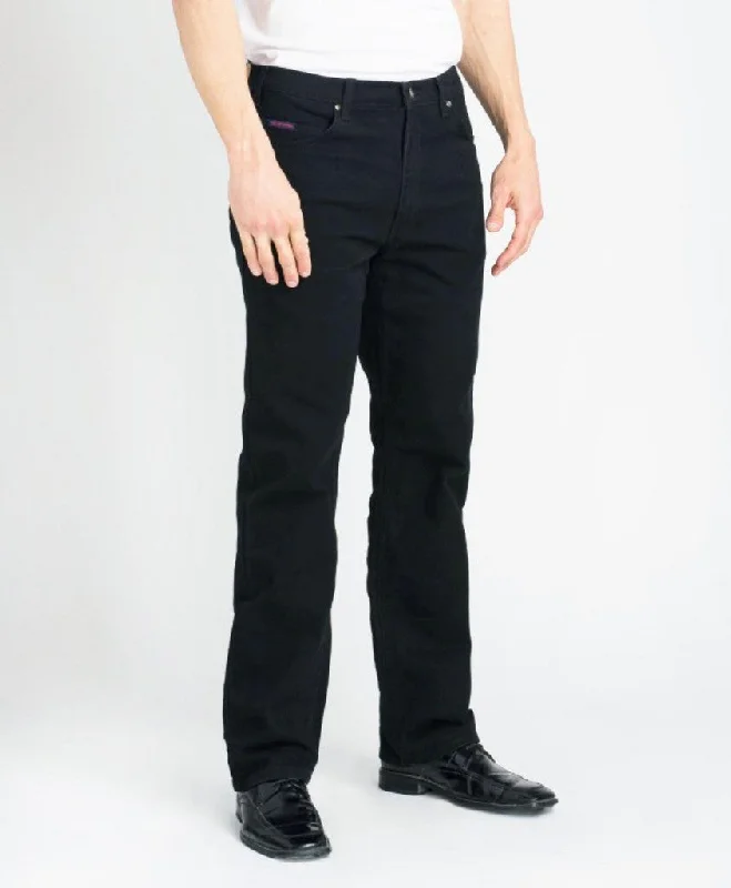 Plus Size Men's Relaxed Fit Jeans with a Tapered Leg for a Laid - Back VibeGrand River Men's Black Stretch Jean