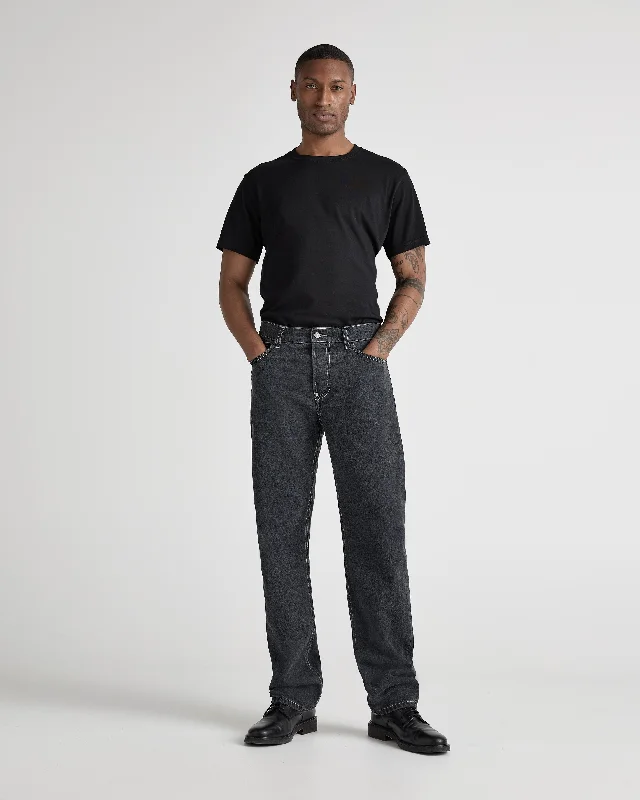 Plus Size Men's Relaxed Fit Jeans with a Tapered Leg for a Laid - Back VibeJohn Mid Straight - Medium Black