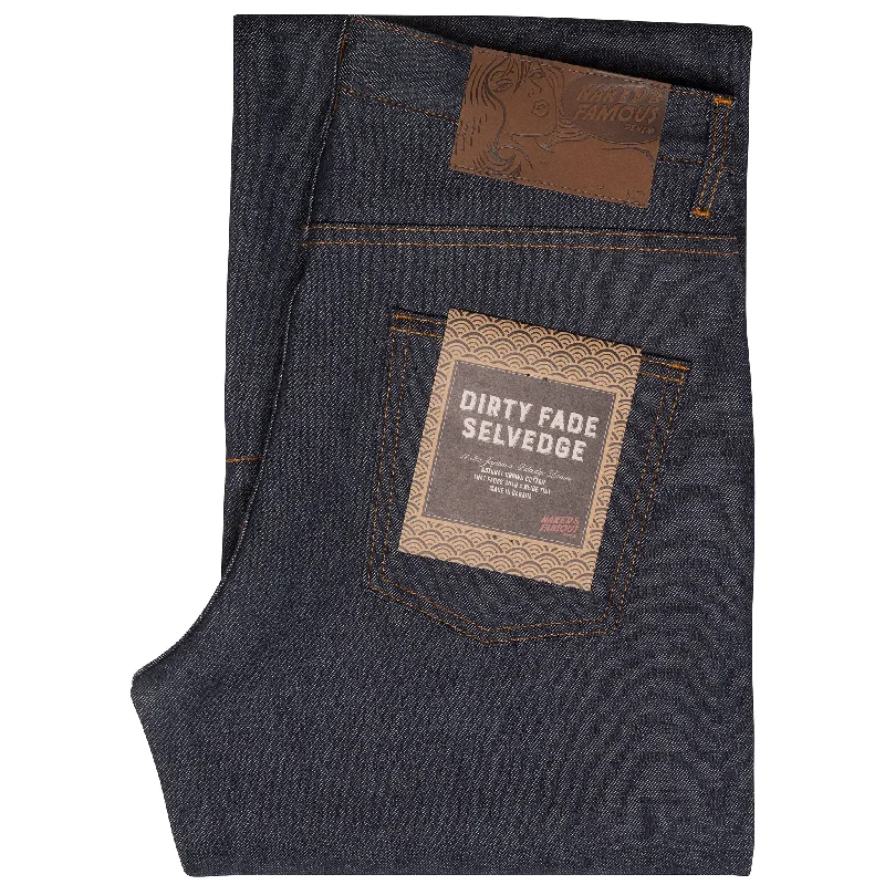 Men's Jeans with an Elastic Waistband for Ultimate ComfortStrong Guy - Dirty Fade Selvedge Men's Jeans with an Elastic Waistband for Ultimate ComfortStrong Guy - Dirty Fade Selvedge