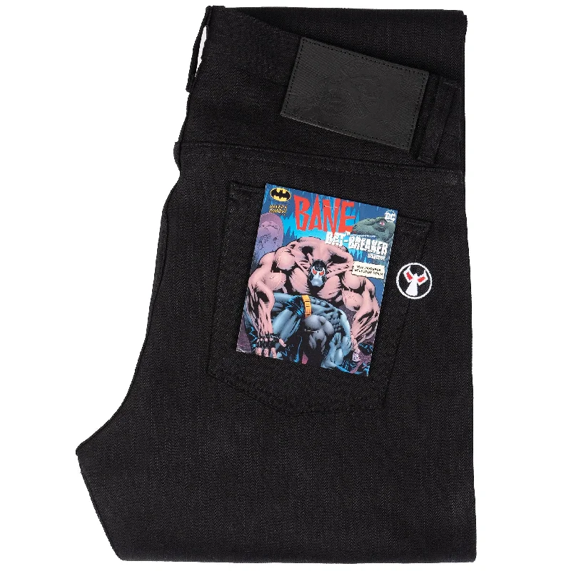 Plus Size Men's Relaxed Fit Jeans with a Faded Wash for a Vintage - Inspired LookWeird Guy - Bane - The Bat-Breaker Selvedge Plus Size Men's Relaxed Fit Jeans with a Faded Wash for a Vintage - Inspired LookWeird Guy - Bane - The Bat-Breaker Selvedge
