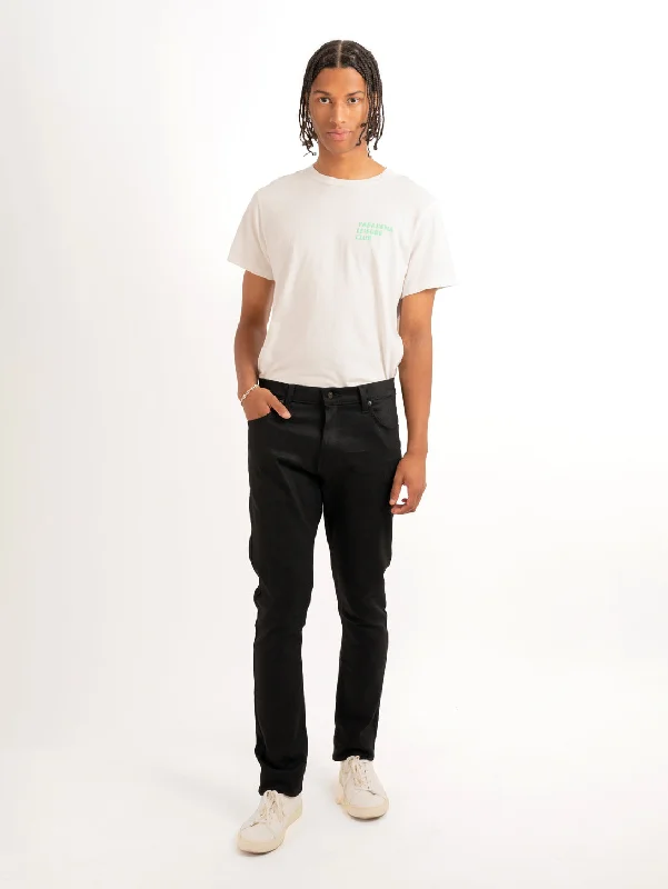 Men's Low - Rise Jeans in a Light Wash for a Casual and Youthful LookNice Guy Jean - Black Comfort Stretch
