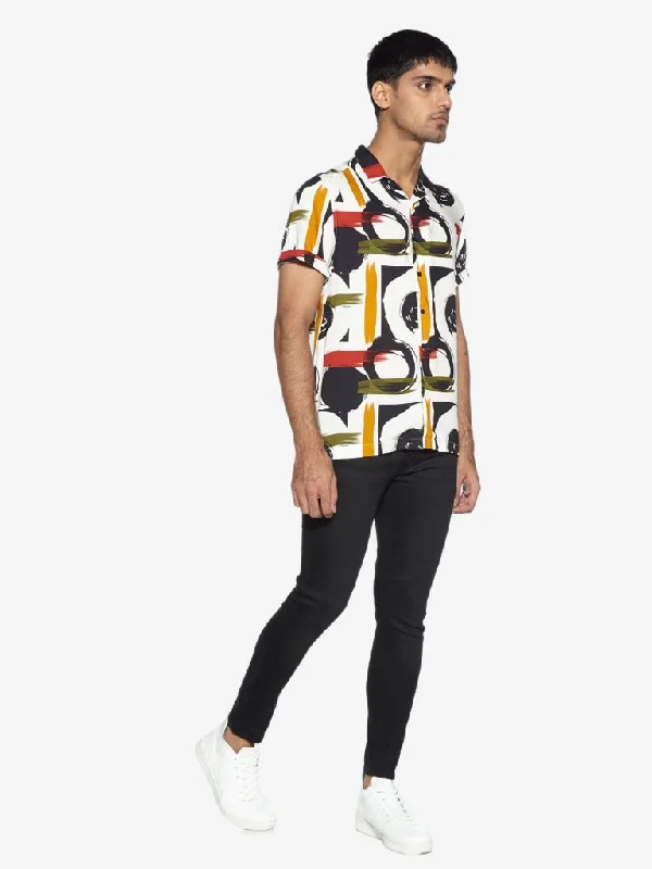 Men's Jeans with a Button - Fly for a Traditional and Classic AestheticNuon Black Slim - Fit Mid - Rise Jeans