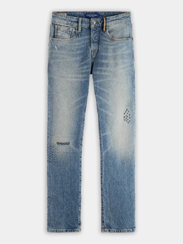 Men's Jeans with a Frayed Hem for a Casual and Effortless StyleRalston regular slim-fit jeans