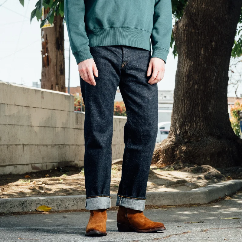 Men's Colored Jeans in Burgundy for a Bold and Fashion - Forward LookRRL Vintage 5-Pocket East West Selvedge Jean