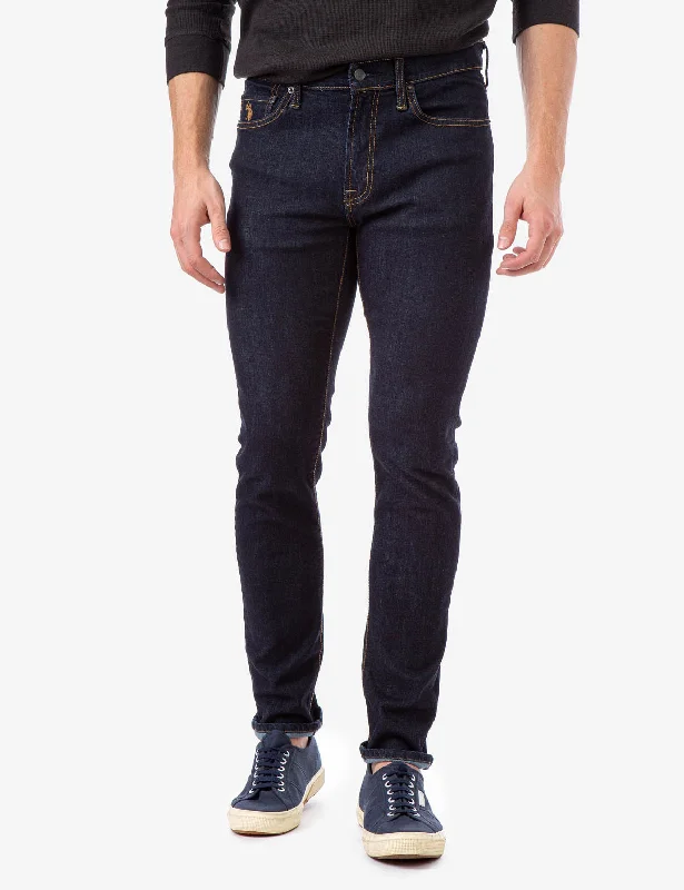 Men's Low - Rise Jeans in a Light Wash for a Casual and Youthful LookSKINNY STRETCH FIT JEANS