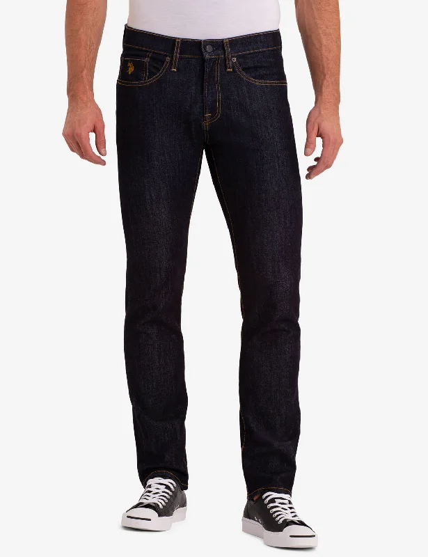 Plus Size Men's Bootcut Jeans with a Belt Loop Upgrade for a Stylish TouchSLIM FIT JEANS