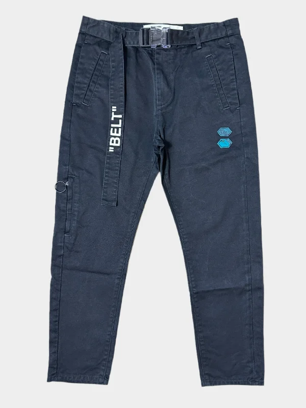 Men's Cargo Jeans with Multiple Pockets for a Practical and Outdoor - Friendly LookSlim Low Crotch Chino