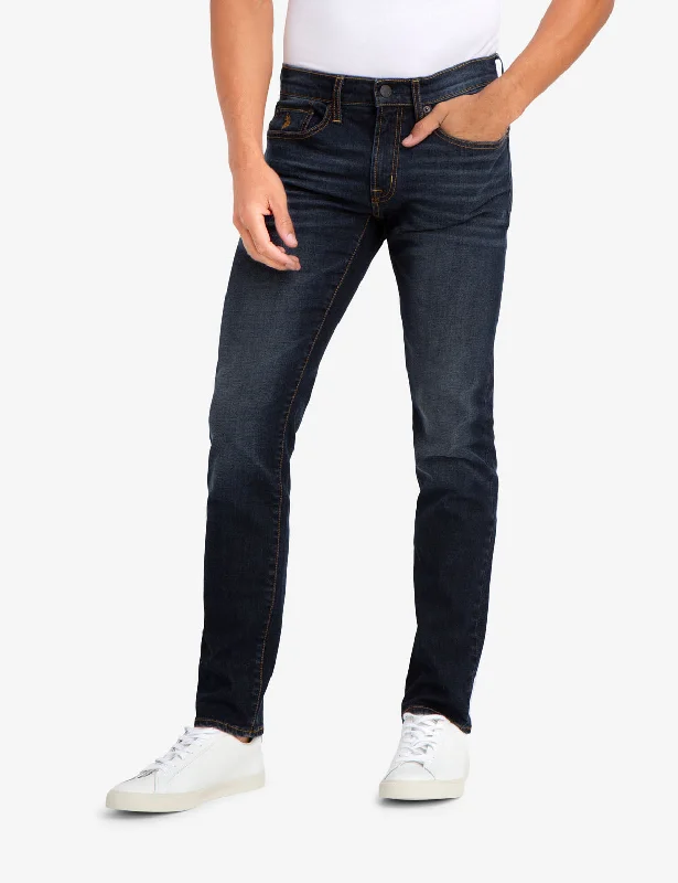 Men's Jeans with an Elastic Waistband for Ultimate ComfortSLIM STRETCH JEANS