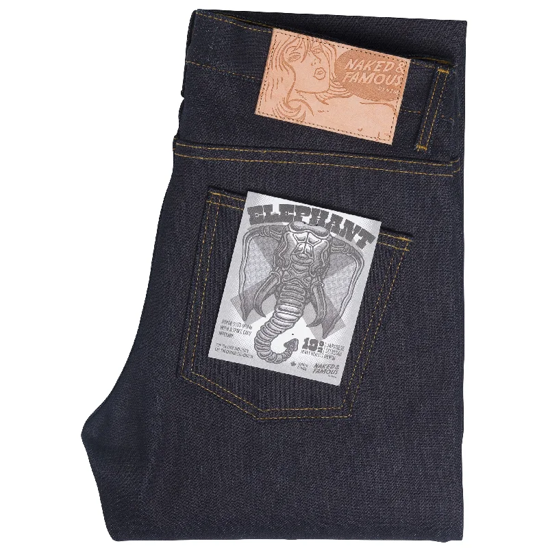 Men's Jeans with a Cargo - Inspired Knee Pocket for Extra StorageSuper Guy - Elephant X