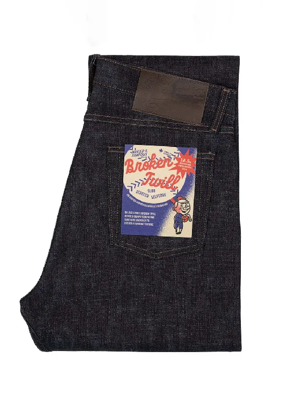Men's Jeans with an Elastic Waistband for Ultimate ComfortTrue Guy Stretch Selvedge Jean - Broken Twill Slub