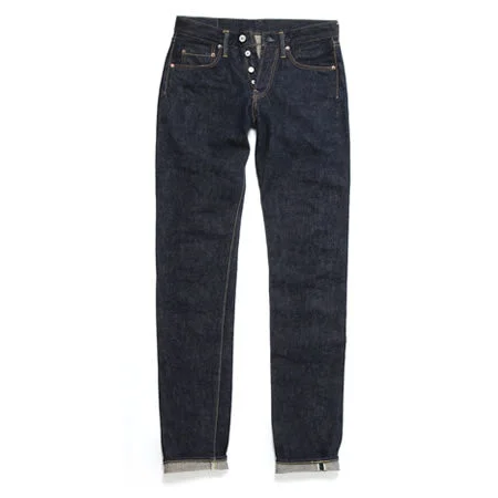 Men's High - Waisted Jeans in a Medium Wash for a Vintage - Style RevivalUES 400ST Slim Tapered Denim Indigo FINAL SALE