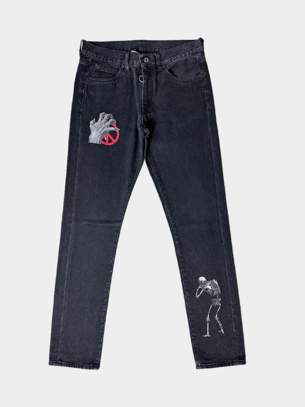 Men's Jeans with a Zip - Off Lower Leg for Convertible StyleUndercover Jeans