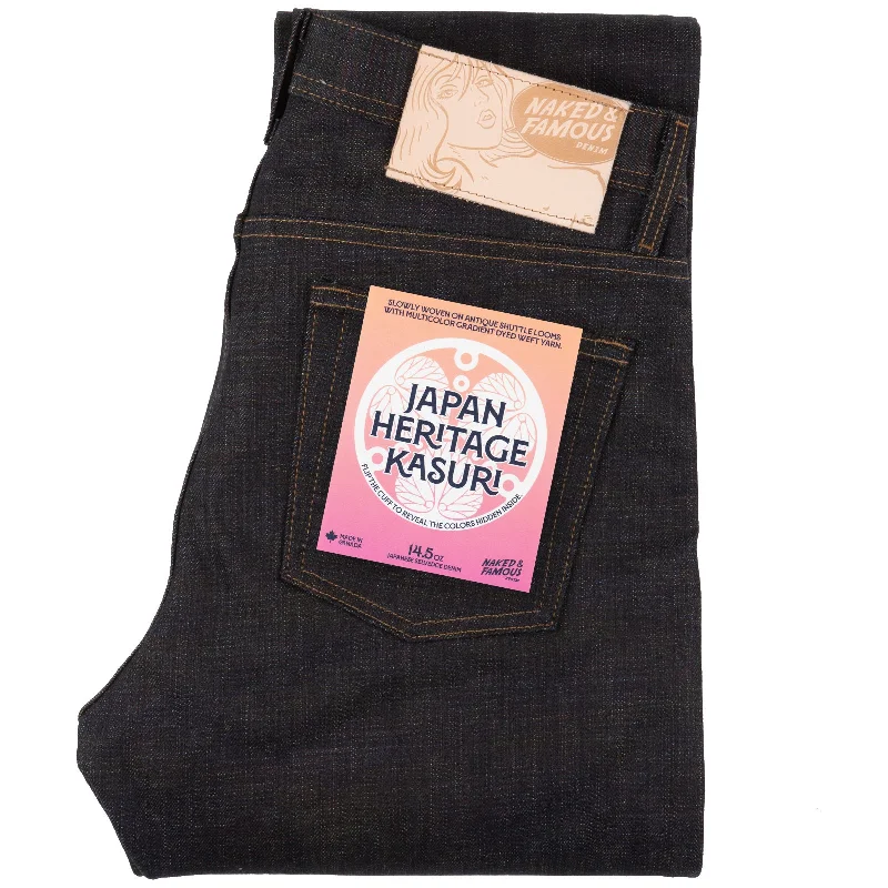 Men's Cargo Jeans with Multiple Pockets for a Practical and Outdoor - Friendly LookWeird Guy - Japan Heritage Kasuri