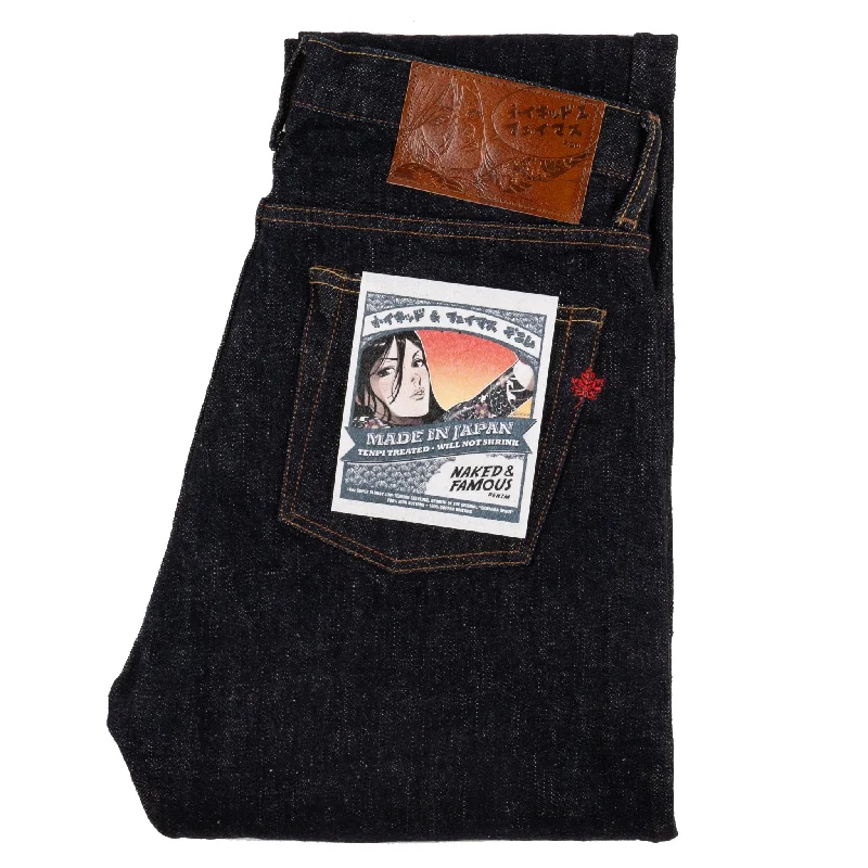 Plus Size Men's Straight Leg Jeans with Reinforced Knees for DurabilityWeird Guy - MIJ10 - Okayama Spirit