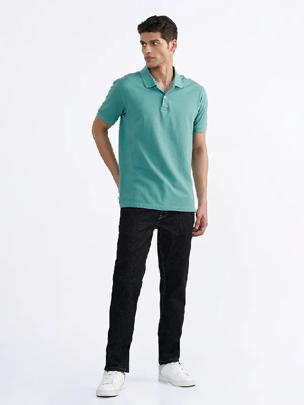 Men's Jeans with a Zip - Off Lower Leg for Convertible StyleWES Casuals Blue Slim - Fit Mid - Rise Denim Jeans