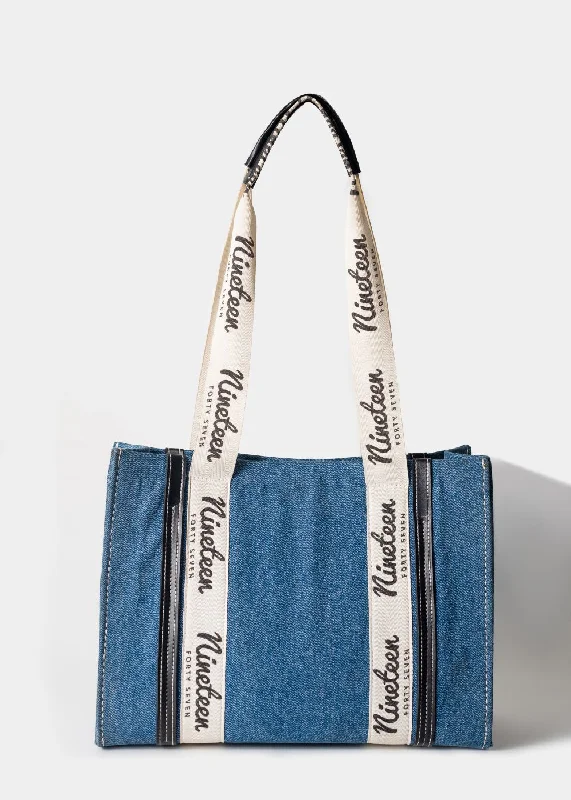 Men's Jeans with a Frayed Hem for a Casual and Effortless Style1947 Signature Tote Bag Men's Jeans with a Frayed Hem for a Casual and Effortless Style1947 Signature Tote Bag