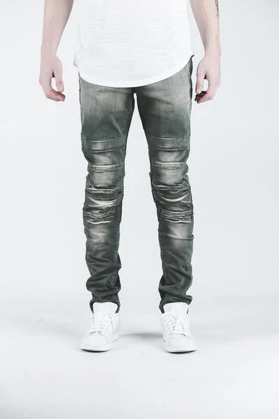 Men's Jeans with a Button - Fly for a Traditional and Classic AestheticALI DENIM (FOREST) Men's Jeans with a Button - Fly for a Traditional and Classic AestheticALI DENIM (FOREST)