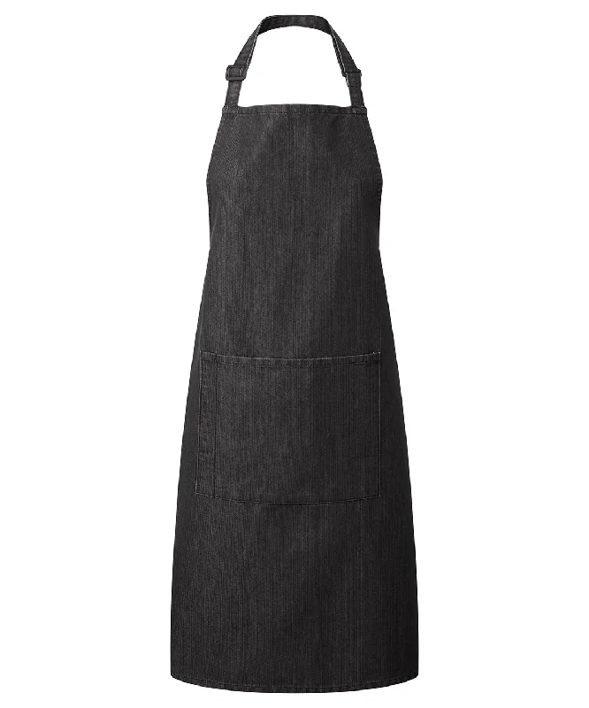 Plus Size Men's Relaxed Fit Jeans with a Tapered Leg for a Laid - Back VibeBlack Denim - Colours bib apron with pocket