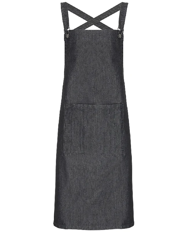 Men's Jeans with an Elastic Waistband for Ultimate ComfortBlack Denim - Cross back 'barista' bib apron Men's Jeans with an Elastic Waistband for Ultimate ComfortBlack Denim - Cross back 'barista' bib apron