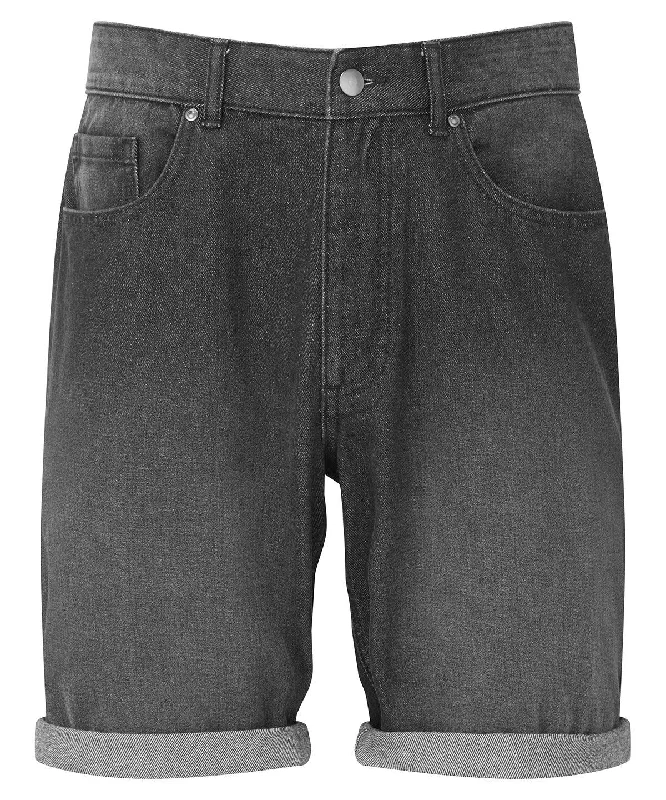 Men's Jeans with a Frayed Hem for a Casual and Effortless StyleBlack Denim - Men’s denim shorts Men's Jeans with a Frayed Hem for a Casual and Effortless StyleBlack Denim - Men’s denim shorts