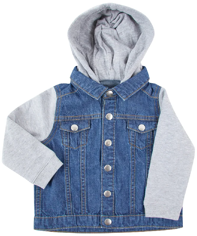 Plus Size Men's Relaxed Fit Jeans with a Faded Wash for a Vintage - Inspired LookBlue - Denim jacket with fleece hood and sleeves Plus Size Men's Relaxed Fit Jeans with a Faded Wash for a Vintage - Inspired LookBlue - Denim jacket with fleece hood and sleeves