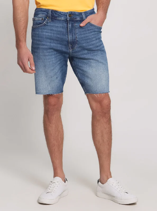 Men's Slim Fit Stretch Jeans in Dark Wash for a Modern and Comfortable LookBlue Denim Regular Fit Shorts Men's Slim Fit Stretch Jeans in Dark Wash for a Modern and Comfortable LookBlue Denim Regular Fit Shorts