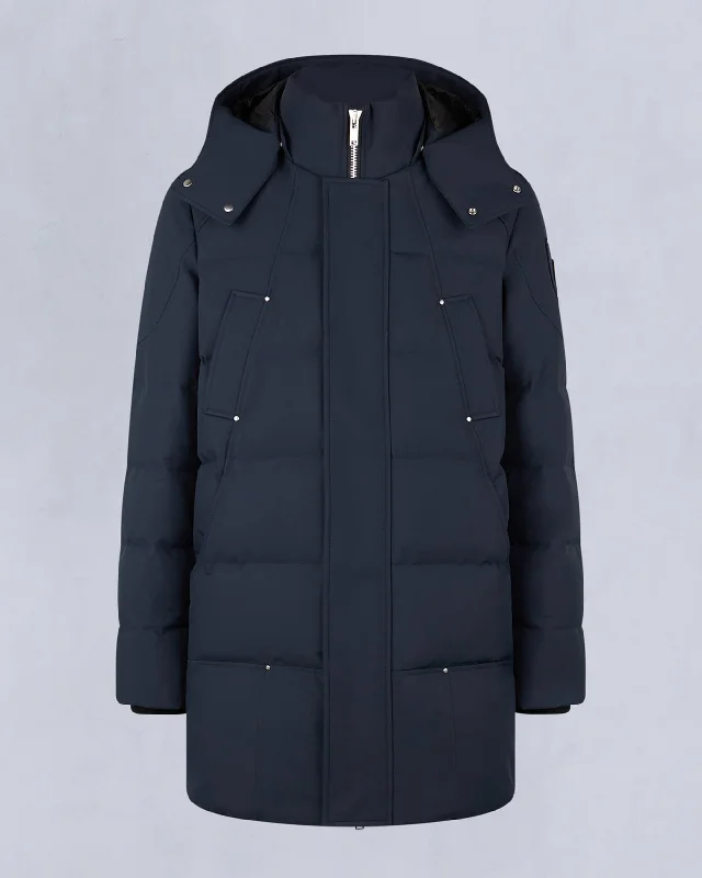 NAVY WITH BLACK SHEARLING