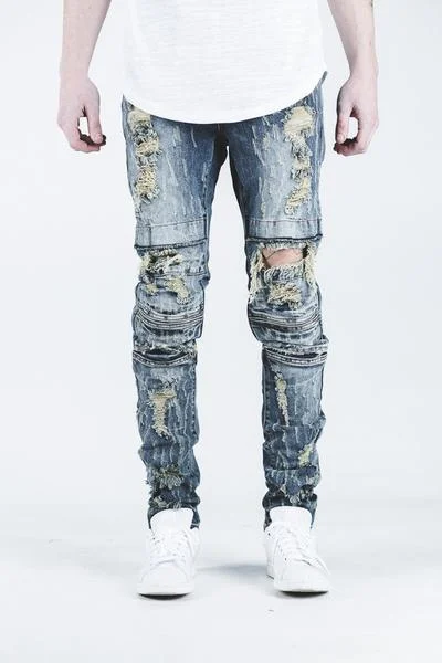 Plus Size Men's Relaxed Fit Jeans with a Tapered Leg for a Laid - Back VibeALI DENIM (INDIGO) Plus Size Men's Relaxed Fit Jeans with a Tapered Leg for a Laid - Back VibeALI DENIM (INDIGO)