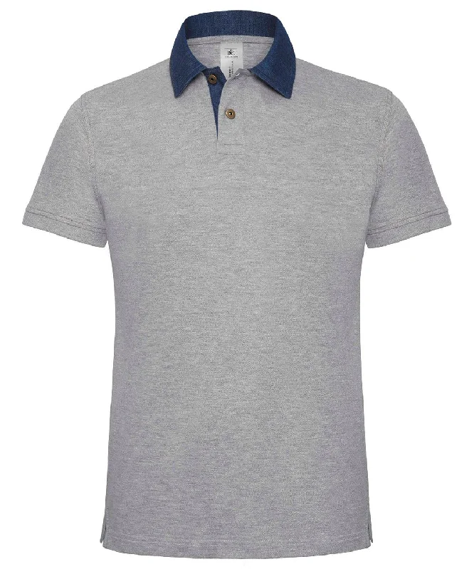 Men's Jeans with a Button - Fly for a Traditional and Classic AestheticDenim/Heather Grey - B&C DNM forward /men Men's Jeans with a Button - Fly for a Traditional and Classic AestheticDenim/Heather Grey - B&C DNM forward /men
