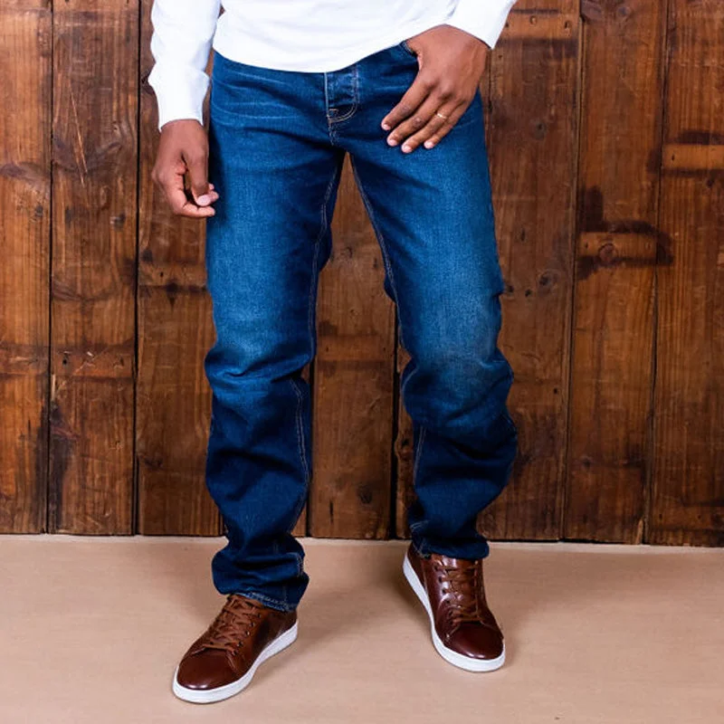 Men's Jeans with a Button - Fly for a Traditional and Classic AestheticExpedition Regular Denim Indigo Dark Wash