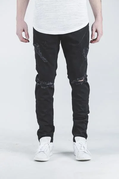 Men's Jeans with a Zip - Off Lower Leg for Convertible StyleFETT DENIM