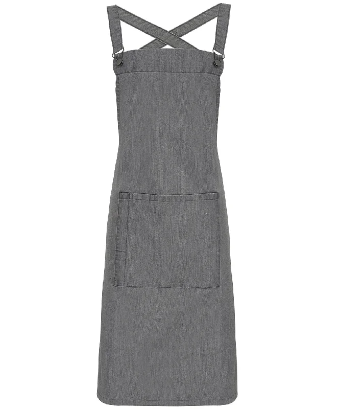 Men's Low - Rise Jeans in a Light Wash for a Casual and Youthful LookGrey Denim - Cross back 'barista' bib apron Men's Low - Rise Jeans in a Light Wash for a Casual and Youthful LookGrey Denim - Cross back 'barista' bib apron