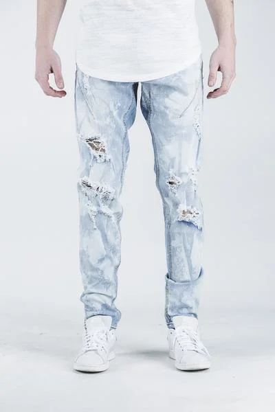 Men's Jeans with a Hidden Coin Pocket for Added ConvenienceHAN DENIM (BLUE ACID WASH) Men's Jeans with a Hidden Coin Pocket for Added ConvenienceHAN DENIM (BLUE ACID WASH)