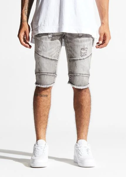 Men's Straight Leg Raw Denim Jeans for a Minimalist and Durable OptionIgor Shorts (Grey Wash) Men's Straight Leg Raw Denim Jeans for a Minimalist and Durable OptionIgor Shorts (Grey Wash)