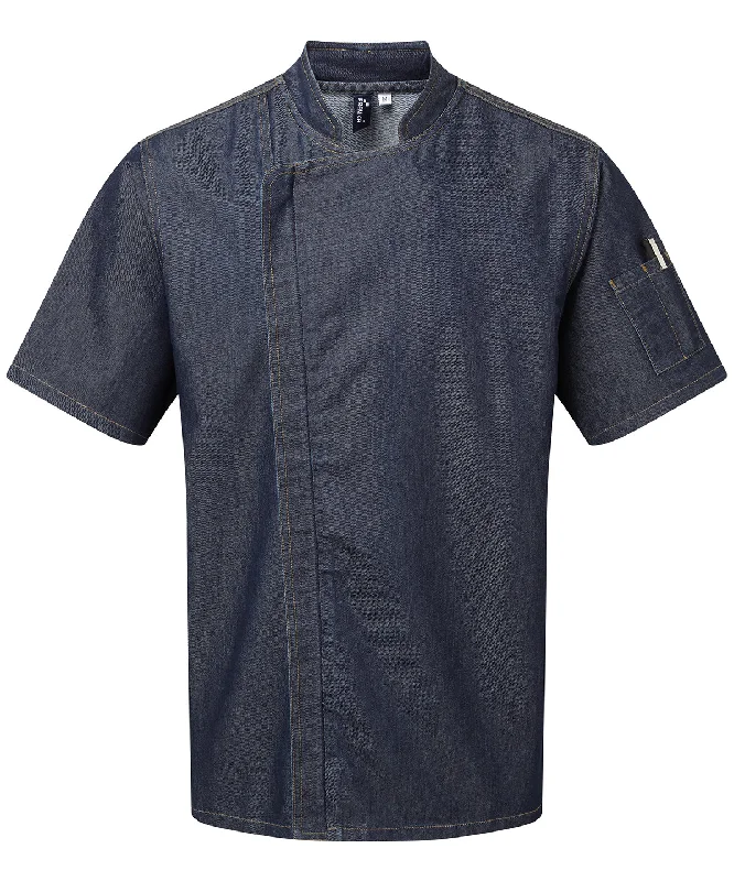 Men's Colored Jeans in Burgundy for a Bold and Fashion - Forward LookIndigo Denim - Chef's zip-close short sleeve jacket Men's Colored Jeans in Burgundy for a Bold and Fashion - Forward LookIndigo Denim - Chef's zip-close short sleeve jacket