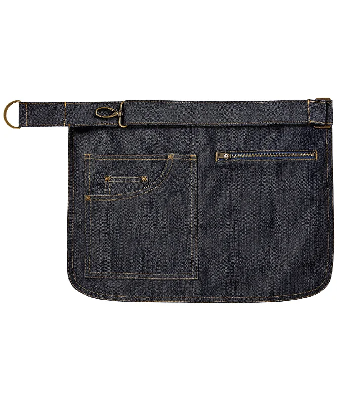 Men's Slim Fit Stretch Jeans in Dark Wash for a Modern and Comfortable LookIndigo Denim - Metro utility hip apron