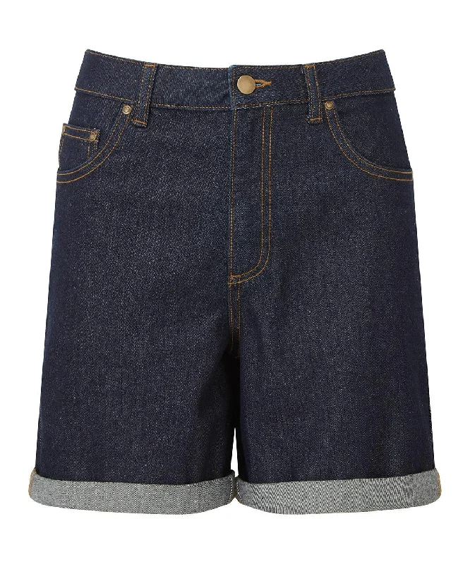 Men's High - Waisted Jeans in a Medium Wash for a Vintage - Style RevivalIndigo Denim - Women’s denim shorts Men's High - Waisted Jeans in a Medium Wash for a Vintage - Style RevivalIndigo Denim - Women’s denim shorts