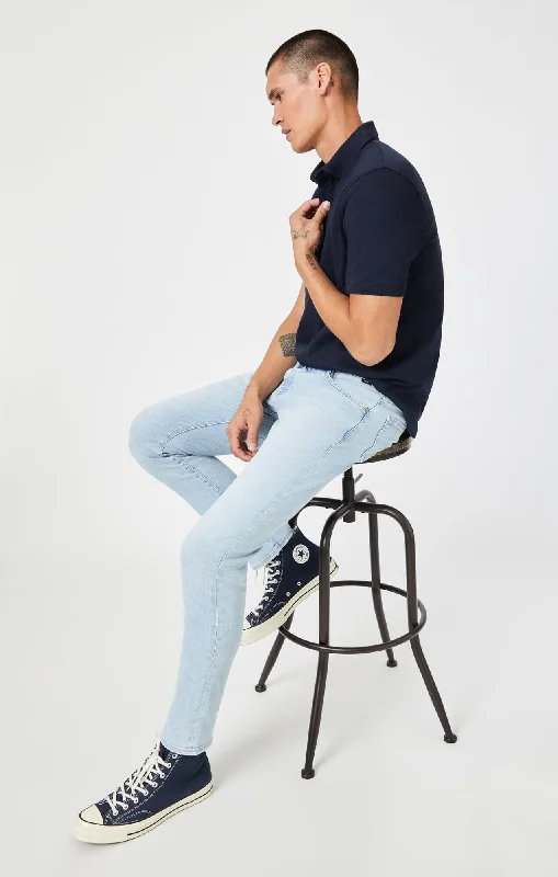 Plus Size Men's Bootcut Jeans with a Belt Loop Upgrade for a Stylish TouchJAKE SLIM LEG IN BLEACHED TONAL ORGANIC VINTAGE Plus Size Men's Bootcut Jeans with a Belt Loop Upgrade for a Stylish TouchJAKE SLIM LEG IN BLEACHED TONAL ORGANIC VINTAGE