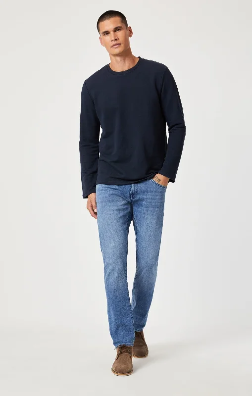 Men's Jeans with a Zip - Off Lower Leg for Convertible StyleJAKE SLIM LEG IN BLUE STONE WILLIAMSBURG Men's Jeans with a Zip - Off Lower Leg for Convertible StyleJAKE SLIM LEG IN BLUE STONE WILLIAMSBURG