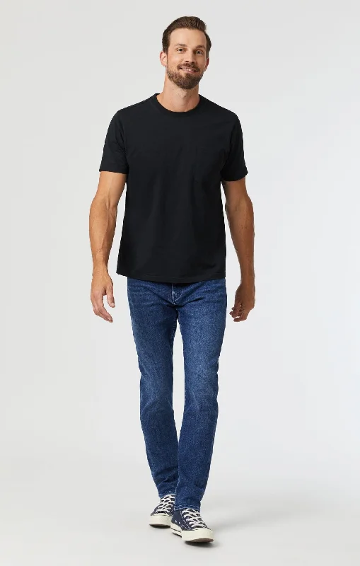 Plus Size Men's Relaxed Fit Jeans with a Tapered Leg for a Laid - Back VibeJAKE SLIM LEG IN EVENING SKY FEATHER BLUE Plus Size Men's Relaxed Fit Jeans with a Tapered Leg for a Laid - Back VibeJAKE SLIM LEG IN EVENING SKY FEATHER BLUE