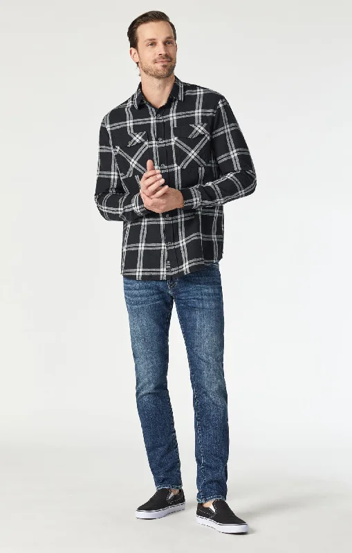 Men's Jeans with a Cargo - Inspired Knee Pocket for Extra StorageJAKE SLIM LEG IN OCEAN REEF ORGANIC VINTAGE Men's Jeans with a Cargo - Inspired Knee Pocket for Extra StorageJAKE SLIM LEG IN OCEAN REEF ORGANIC VINTAGE