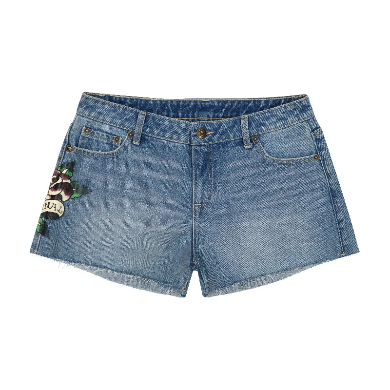 Men's Jeans with an Elastic Waistband for Ultimate ComfortLove Eternal Denim Shorts