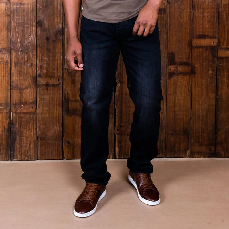 Plus Size Men's Bootcut Jeans with a Belt Loop Upgrade for a Stylish TouchMadikwe Muscular Slim Denim Grey Wash Plus Size Men's Bootcut Jeans with a Belt Loop Upgrade for a Stylish TouchMadikwe Muscular Slim Denim Grey Wash