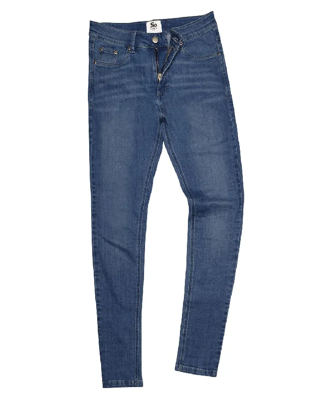 Men's Stretch Jeans with a Moisture - Wicking Lining for Active LifestylesMid Blue Wash - Women's Lara skinny jeans Men's Stretch Jeans with a Moisture - Wicking Lining for Active LifestylesMid Blue Wash - Women's Lara skinny jeans