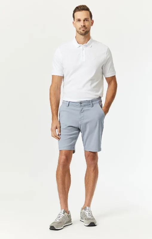Men's Colored Jeans in Burgundy for a Bold and Fashion - Forward LookNOAH SHORTS IN PEARL BLUE LUXE TWILL Men's Colored Jeans in Burgundy for a Bold and Fashion - Forward LookNOAH SHORTS IN PEARL BLUE LUXE TWILL