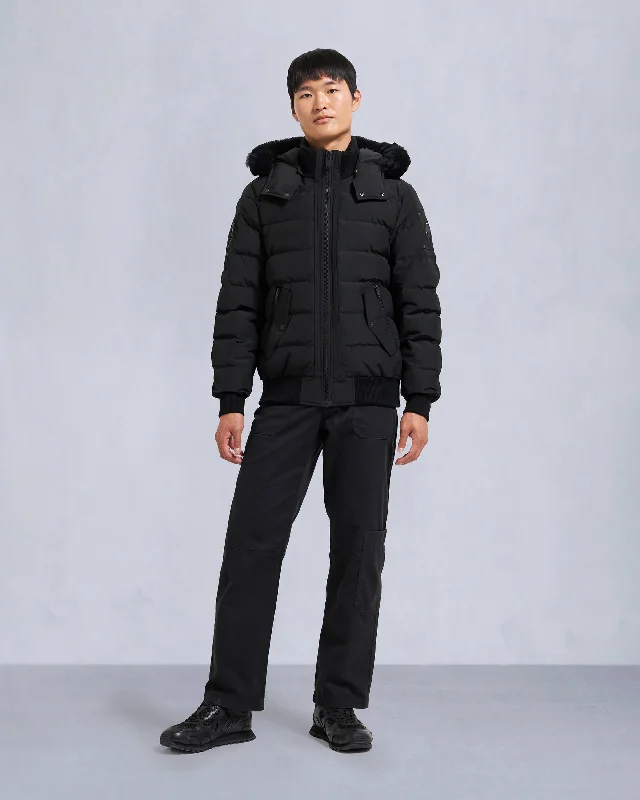 Plus Size Men's Bootcut Jeans with a Relaxed Waist for a Classic and Comfortable FitONYX SCOTCHTOWN SHEARLING BOMBER JACKET