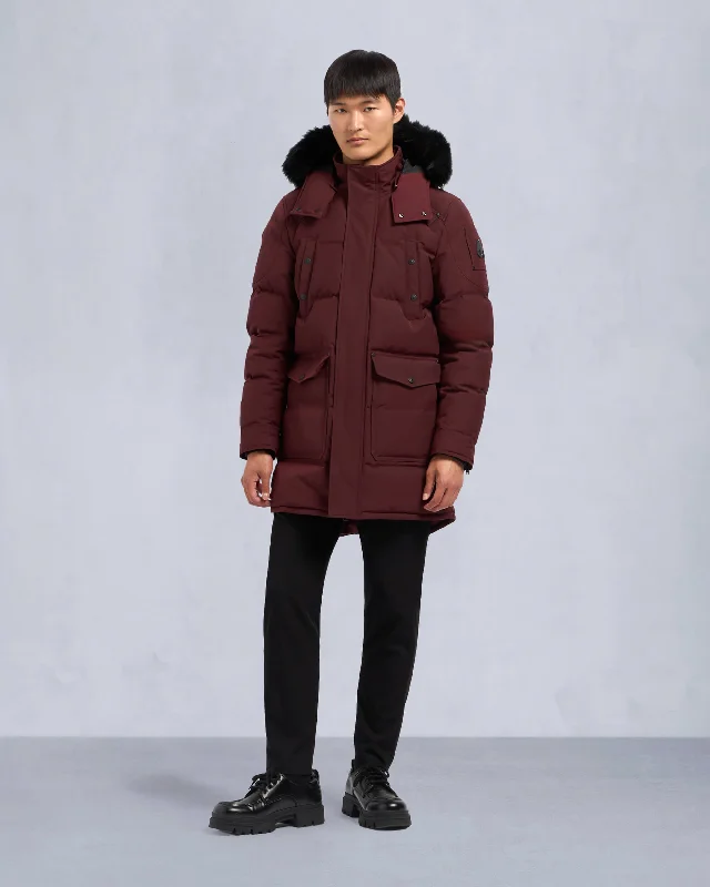 Men's Jeans with an Elastic Waistband for Ultimate ComfortONYX SHEARLING BIG RIDGE PARKA