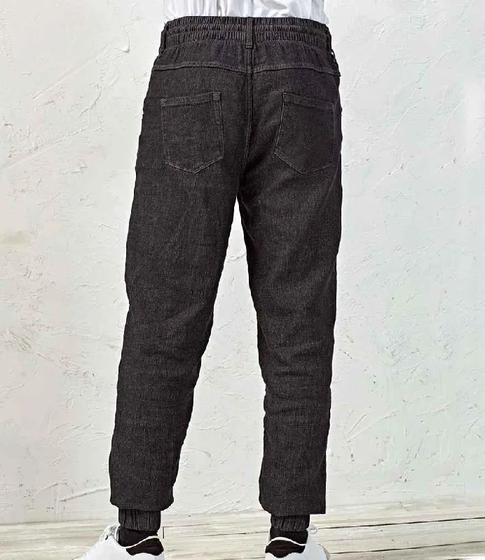 Men's Jeans with a Frayed Hem for a Casual and Effortless StylePremier Artisan Chef's Joggers | Black Denim