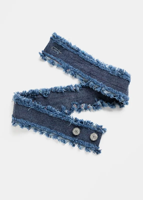 Men's Distressed Jeans with Patches for a Retro and DIY - Inspired AppearanceRetro Wrap Belt Men's Distressed Jeans with Patches for a Retro and DIY - Inspired AppearanceRetro Wrap Belt